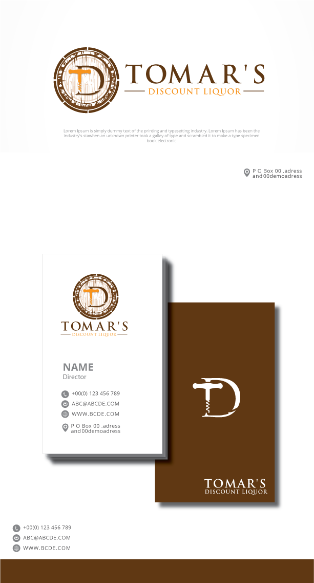 Logo Design by graphicevolution for Tomar's Discount Liquor | Design #21885176