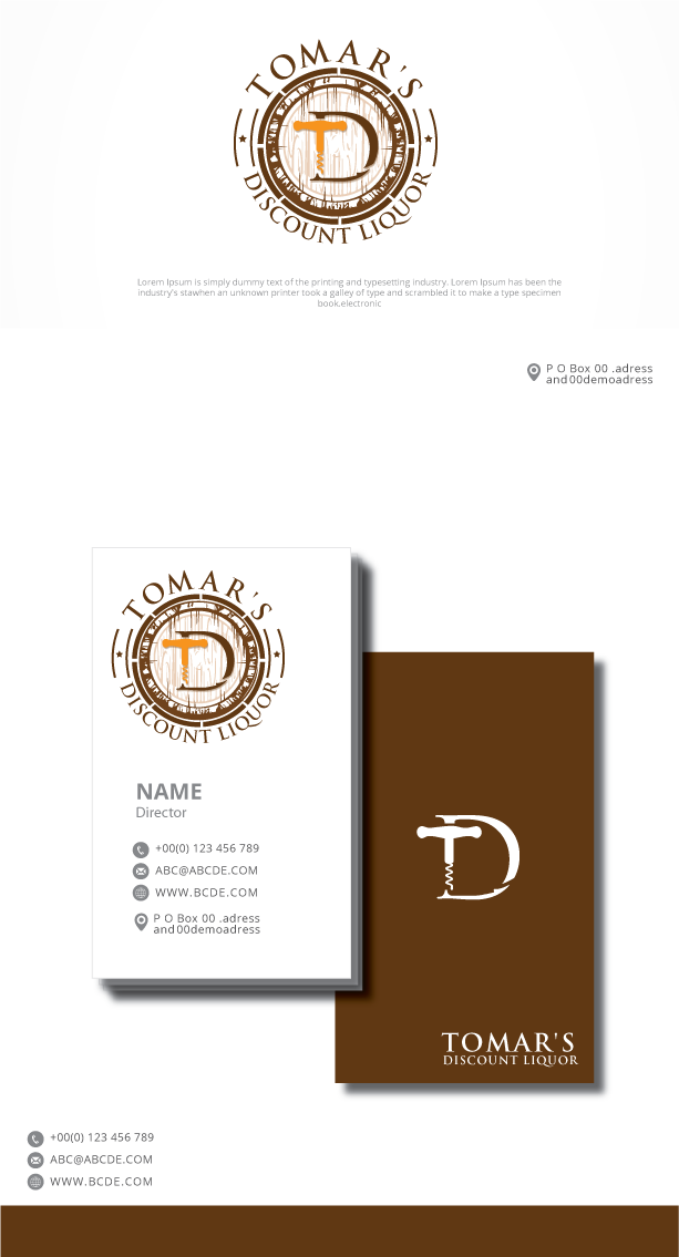 Logo Design by graphicevolution for Tomar's Discount Liquor | Design #21885195