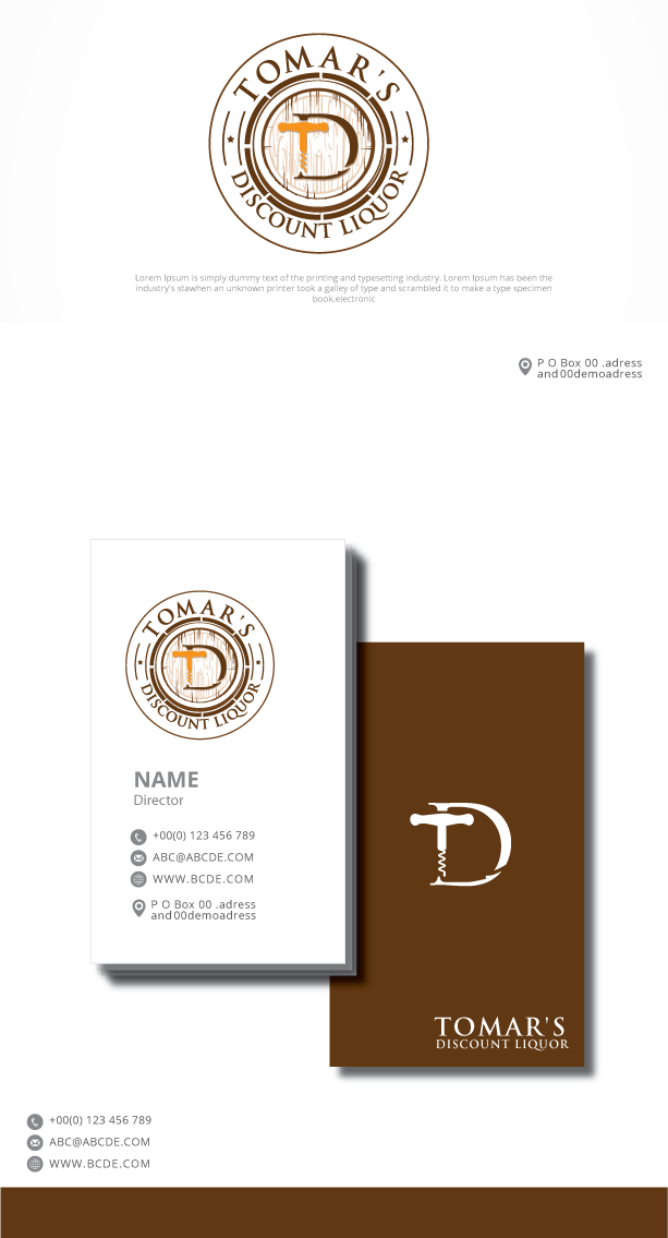 Logo Design by graphicevolution for Tomar's Discount Liquor | Design #21885206