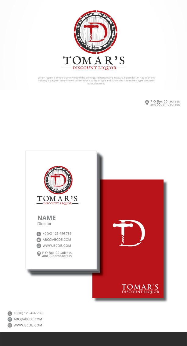 Logo Design by graphicevolution for Tomar's Discount Liquor | Design #21935637