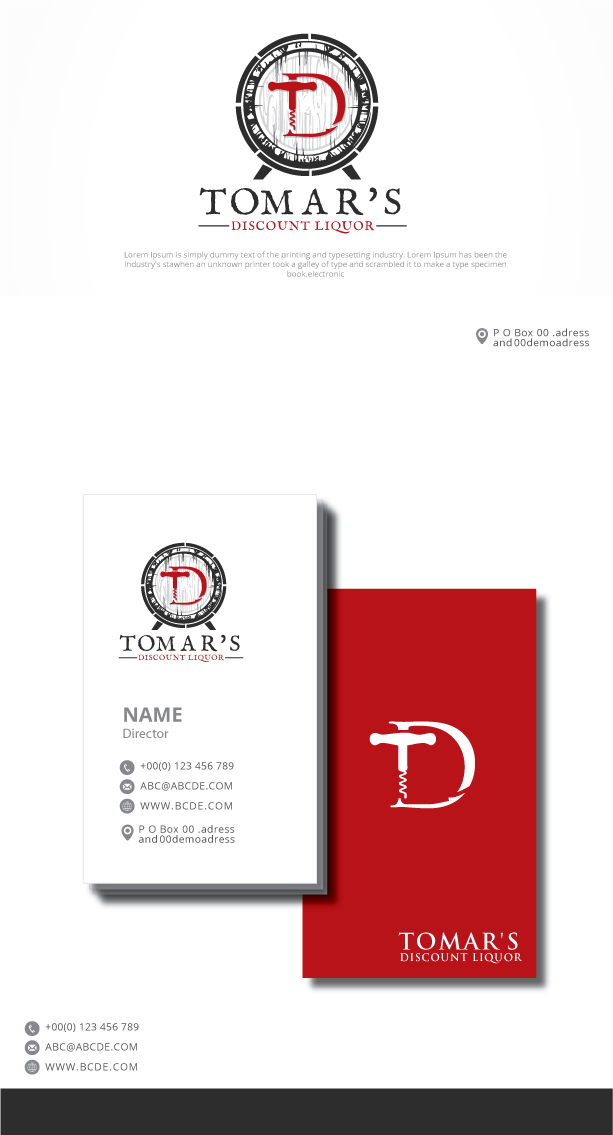 Logo Design by graphicevolution for Tomar's Discount Liquor | Design #21935639