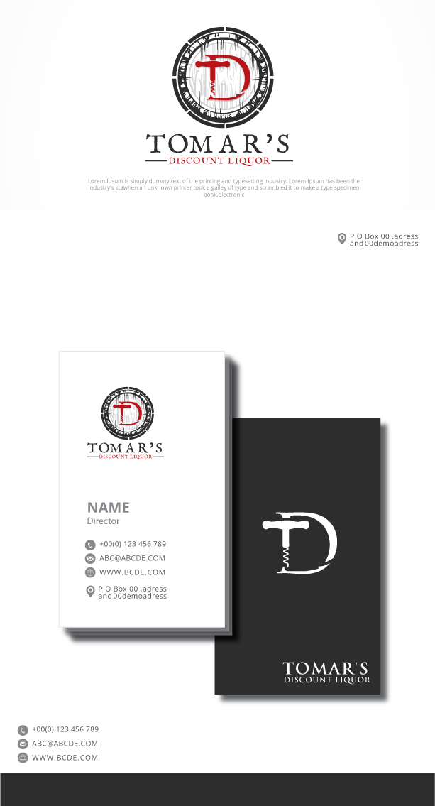 Logo-Design von graphicevolution für Tomar's Discount Liquor | Design #21935640