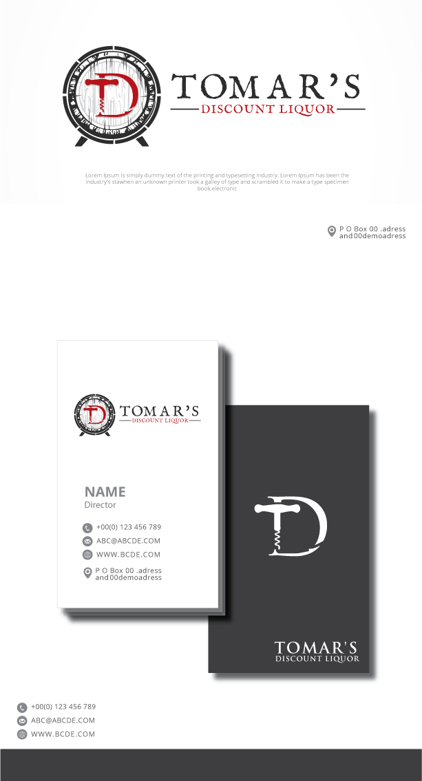 Logo-Design von graphicevolution für Tomar's Discount Liquor | Design #21935644