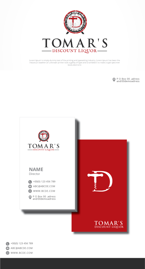 Logo Design by graphicevolution for Tomar's Discount Liquor | Design #21970807