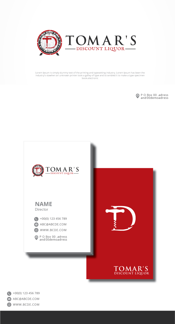 Diseño de Logo por graphicevolution para Tomar's Discount Liquor | Diseño #21986977