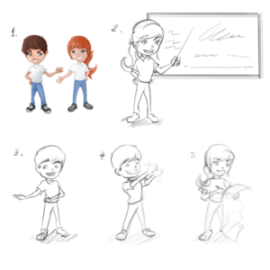 Character Design - Kids | Diseño de Personaje por Gabriel T. Marques