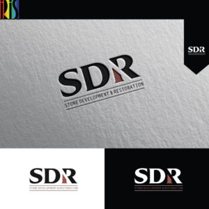 Stone Development & Restoration OR  SDR | Logo Design by Iris 3