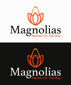 Magnolias Market On The Bay | Logo Design by adelvalle