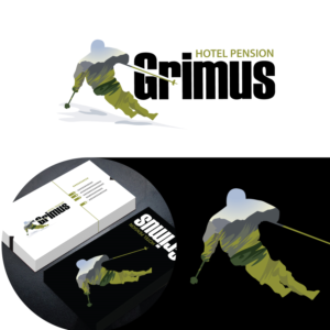 Hotel Pension Grimus and Grimus Ski Centre | Logo Design by FourtuneDesign