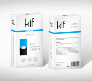 Kif CBD Pod package and logo design.  | Packaging Design by vpt_creations