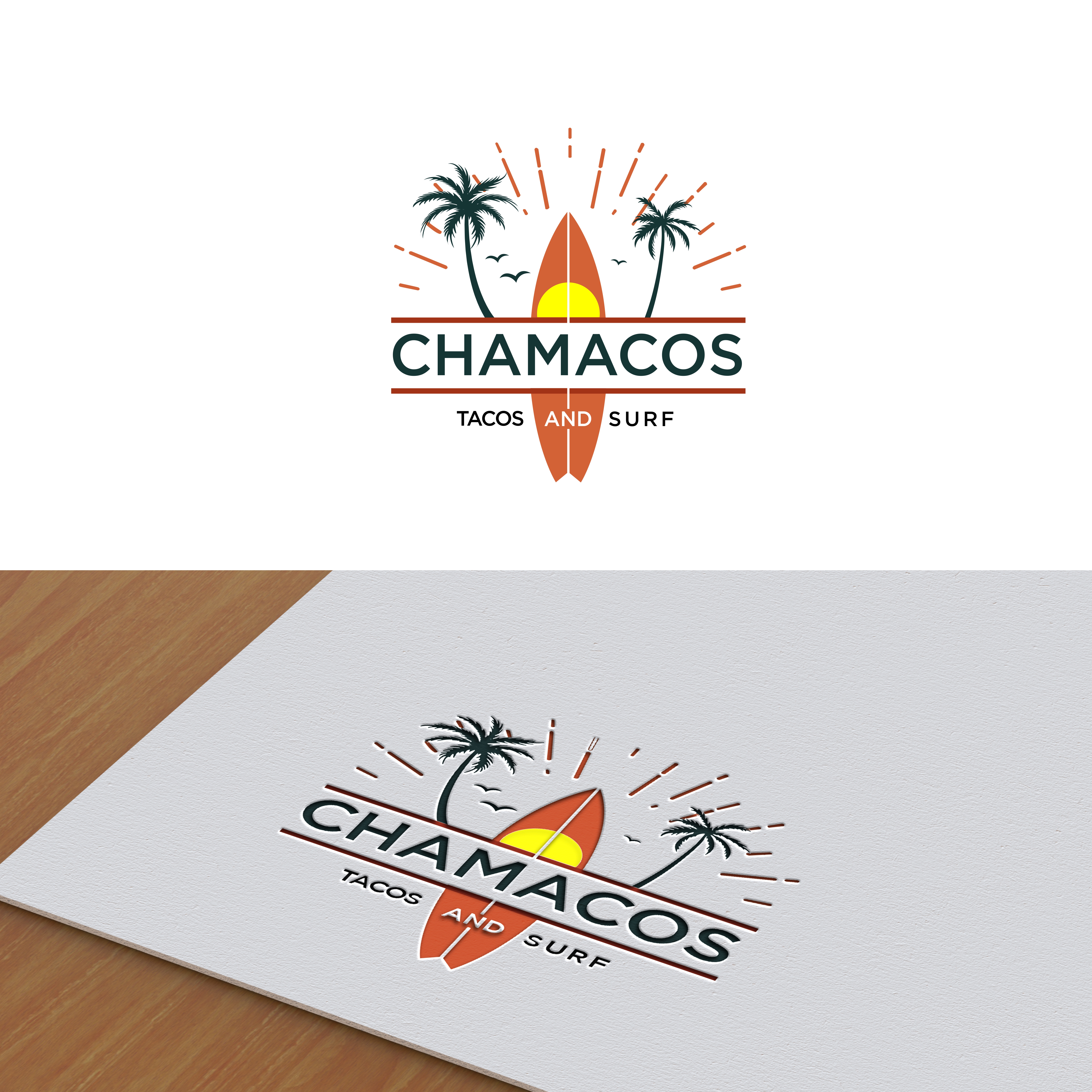 Bold Playful Logo Design For Chamacos Tacos And Surf By Wahyu Punta Rajamanggala Design 21888762 https www designcrowd com design 21888762