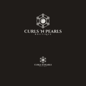 Curls 'n Pearls Boutique | Logo Design by Graphic Bricks