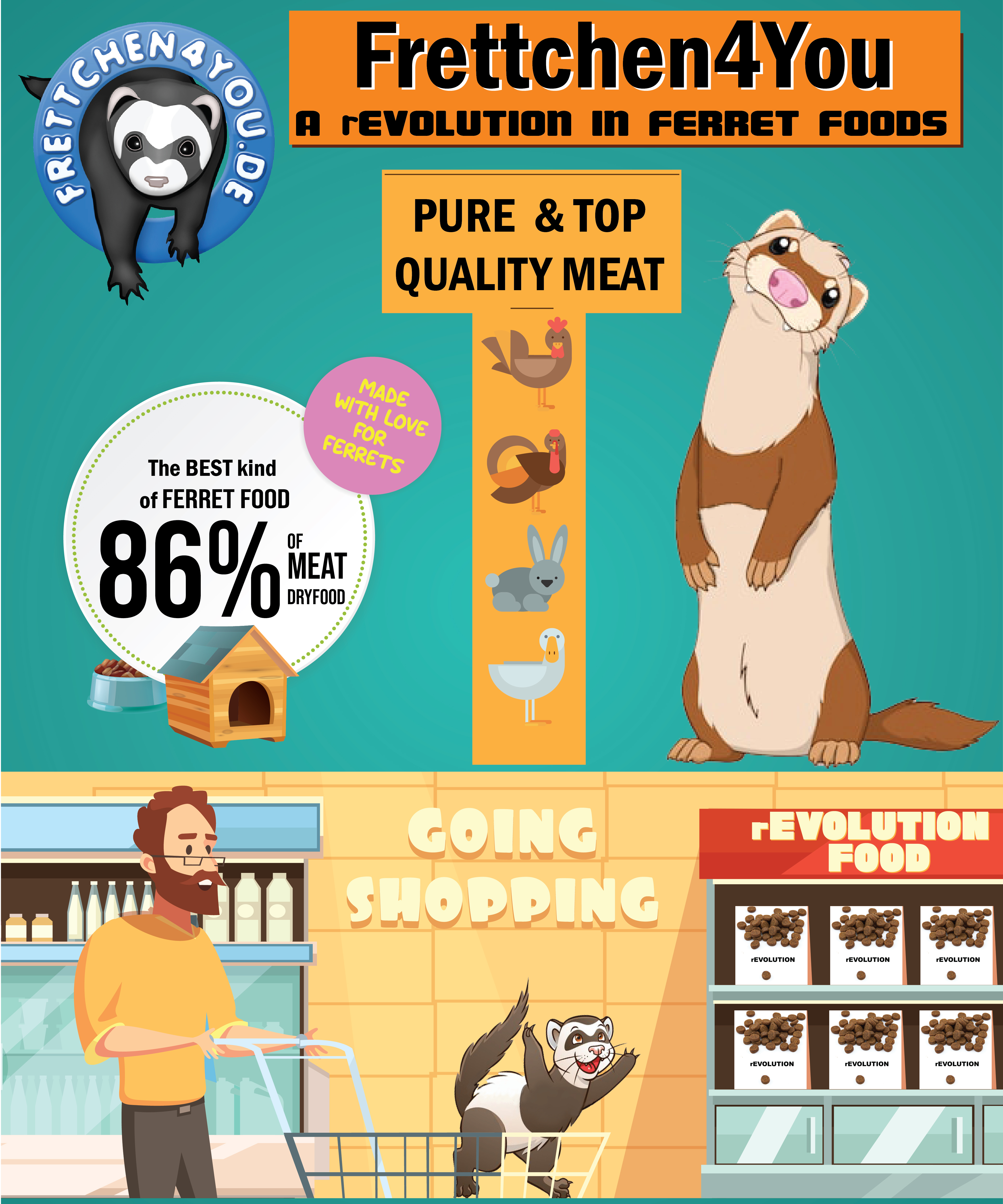 Diseño Gráfico por ArushR para Frettchen4You | Diseño #21912572