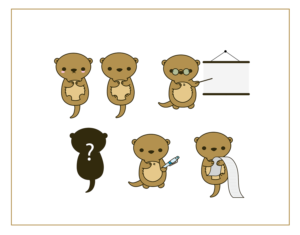 Need a few cute cartoon otter graphics for a new website | Graphic Design by IndreDesign