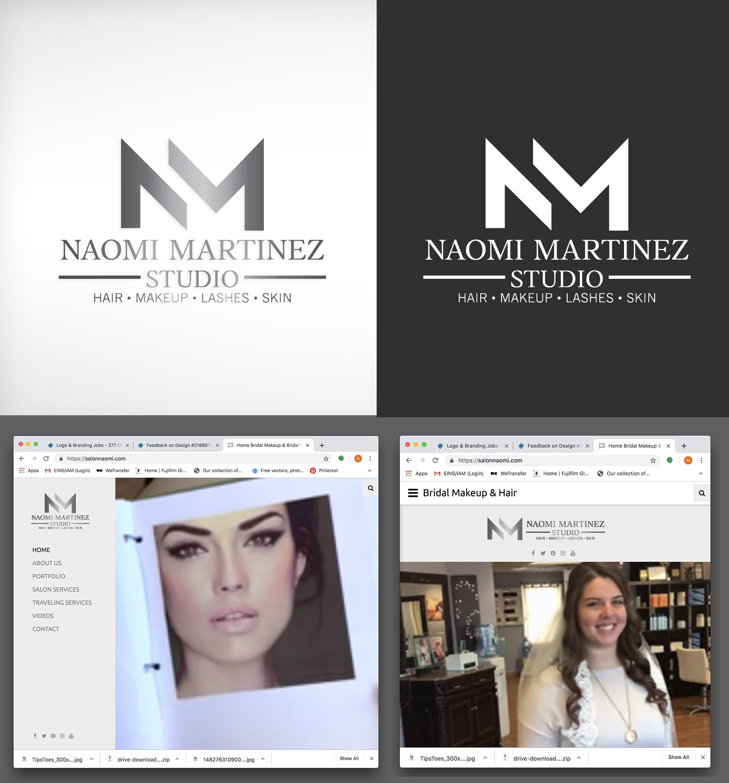 Logo Design by [HP] Henry Panaligan for Naomi Martinez Studio  | Design #21888776