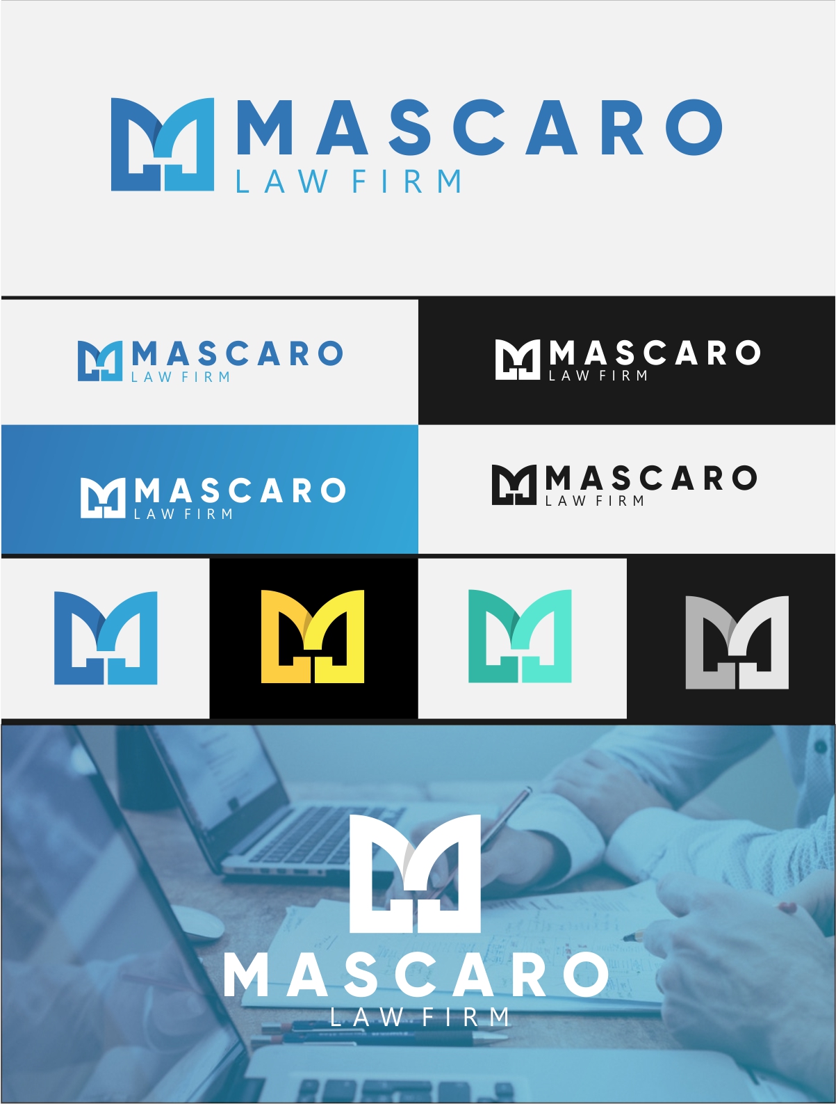 Logo Design by Ritme for Mascaro Law Firm | Design #21904185