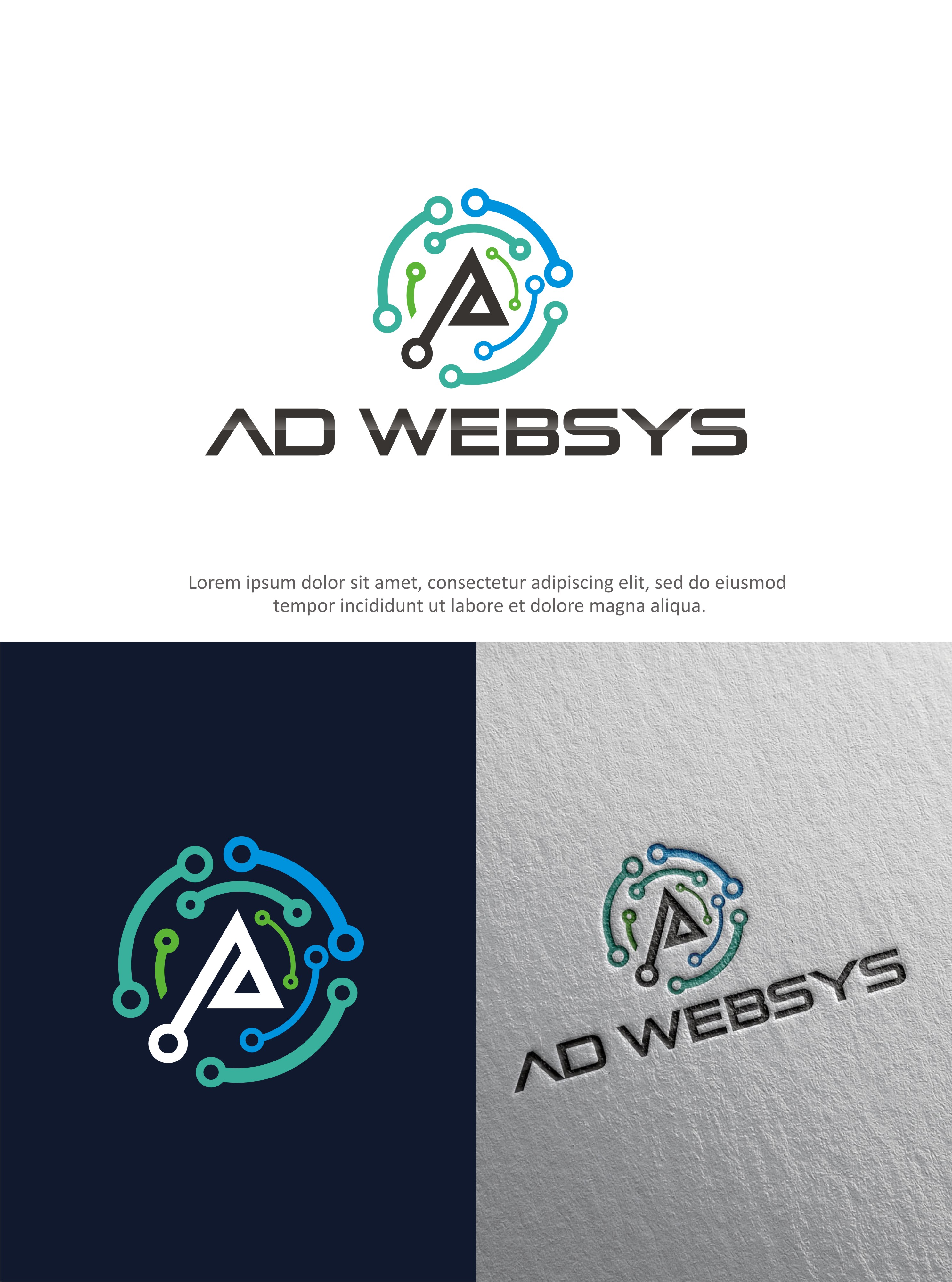 Diseño de Logo por jassi_graphics para AD Websys SPRL | Diseño #21876020