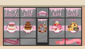 Store Front Signage for an Upscale Cake & Dessert Bakery | Design de Panneau par Maestroto