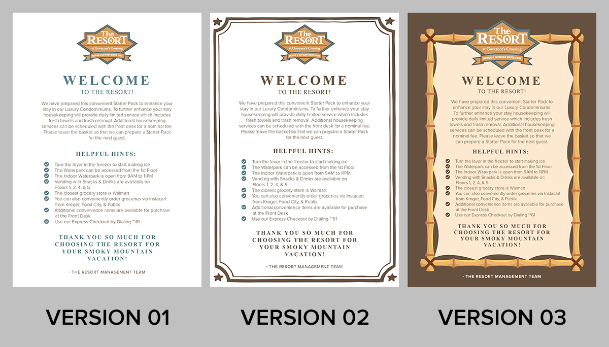 Grafik-Design von Claireative für Smoky Mountain Resorts | Design #21875589