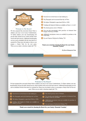 Graphic Design by IndreDesign for Smoky Mountain Resorts | Design: #21874710