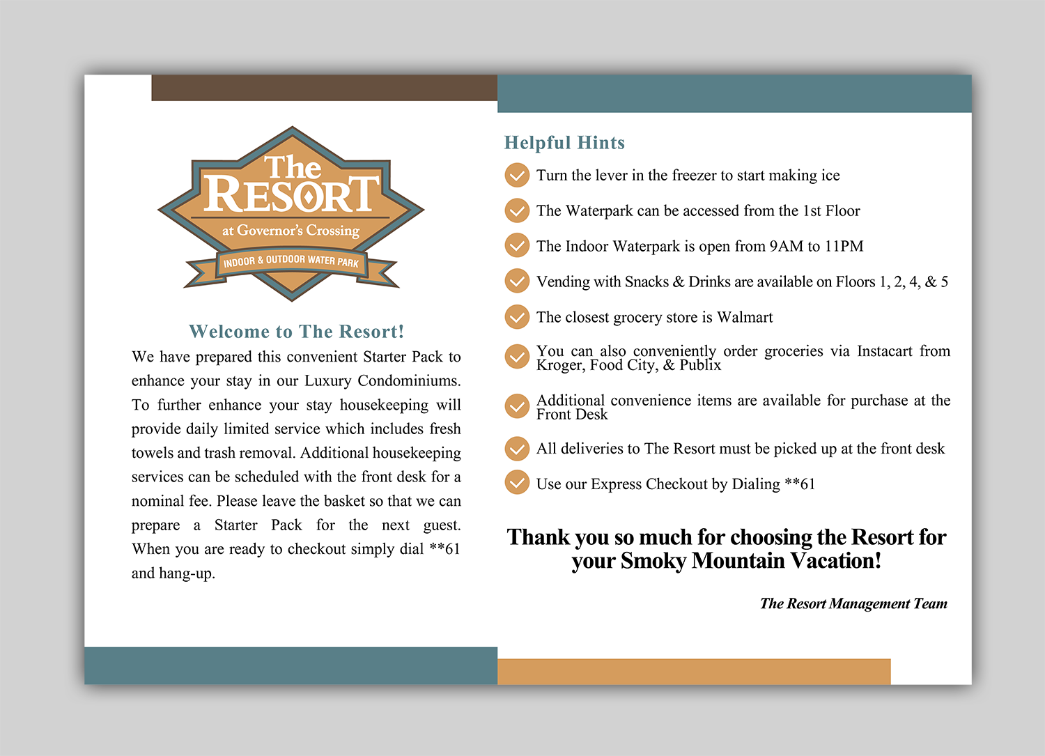 Graphic Design by IndreDesign for Smoky Mountain Resorts | Design #21900219
