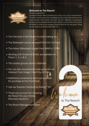 Graphic Design by AbhishekRoyBunty for Smoky Mountain Resorts | Design: #21876069