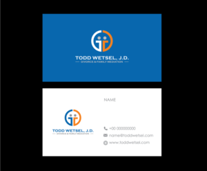 Visitenkarten-Design von bijuak für Todd Wetsel, J.D.,  | Design: #21878567
