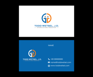 Visitenkarten-Design von bijuak für Todd Wetsel, J.D.,  | Design: #21878569