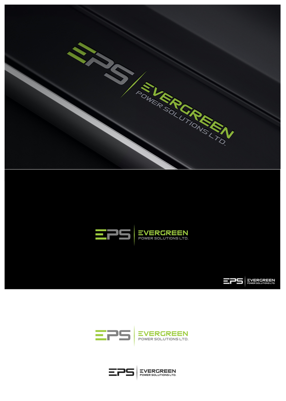 Logo Design by goranvisnjic82 for Evergreen Power Solutions Ltd  | Design #21872451
