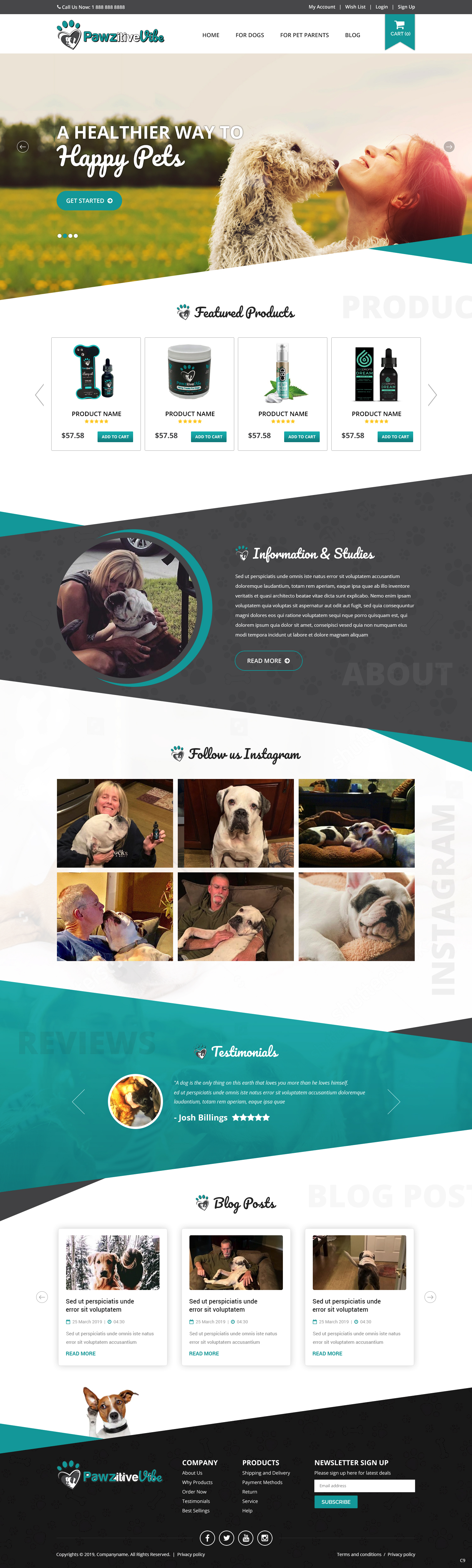 Web Design by pb for Pawzitive Vibe - ellro dist | Design #21882680