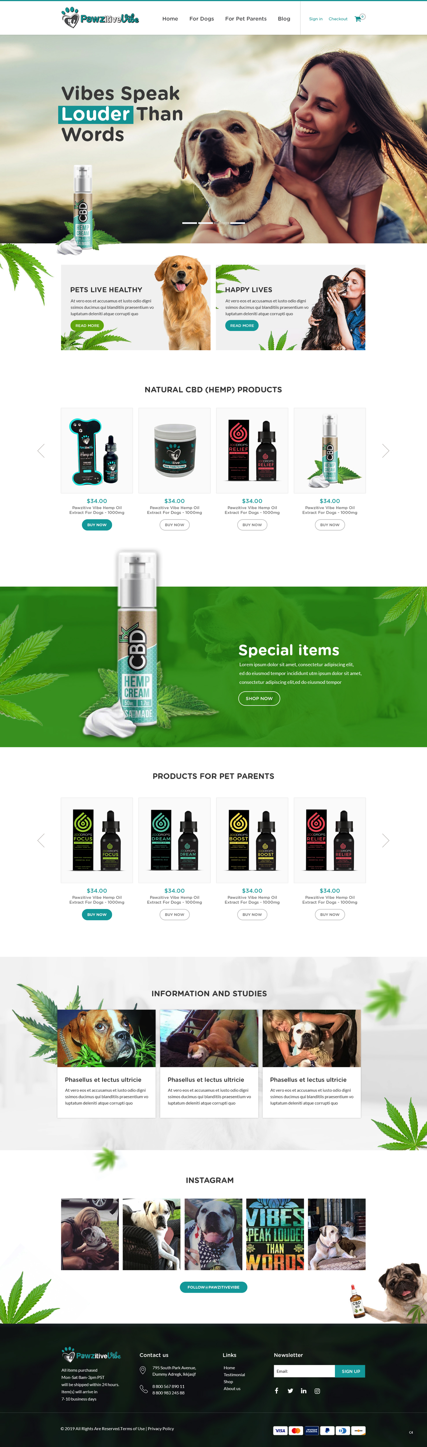 Web Design by pb for Pawzitive Vibe - ellro dist | Design #21882684