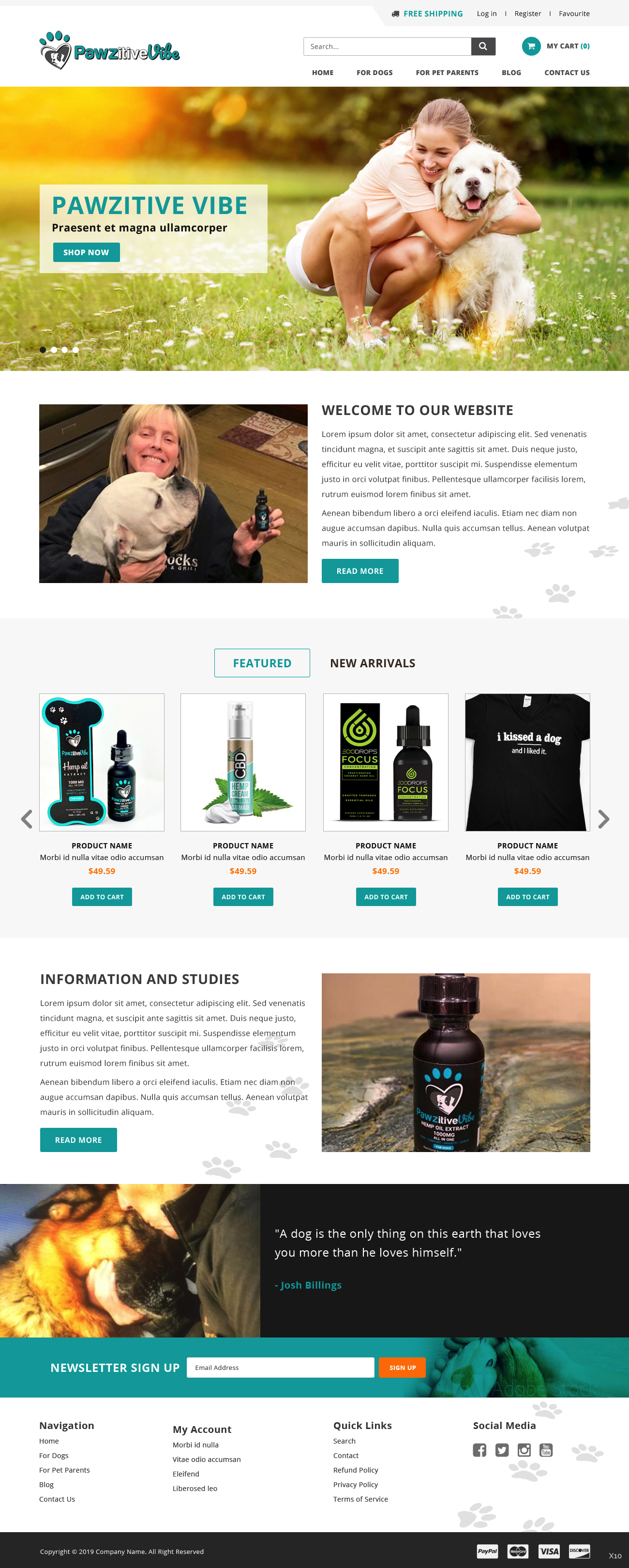 Web Design by pb for Pawzitive Vibe - ellro dist | Design #21882702