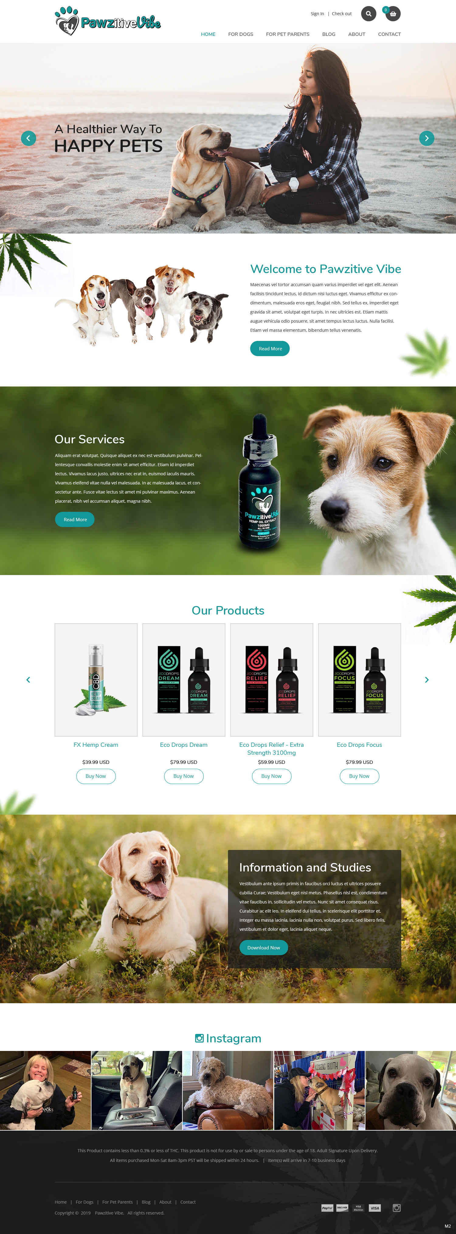 Web Design by pb for Pawzitive Vibe - ellro dist | Design #21882703