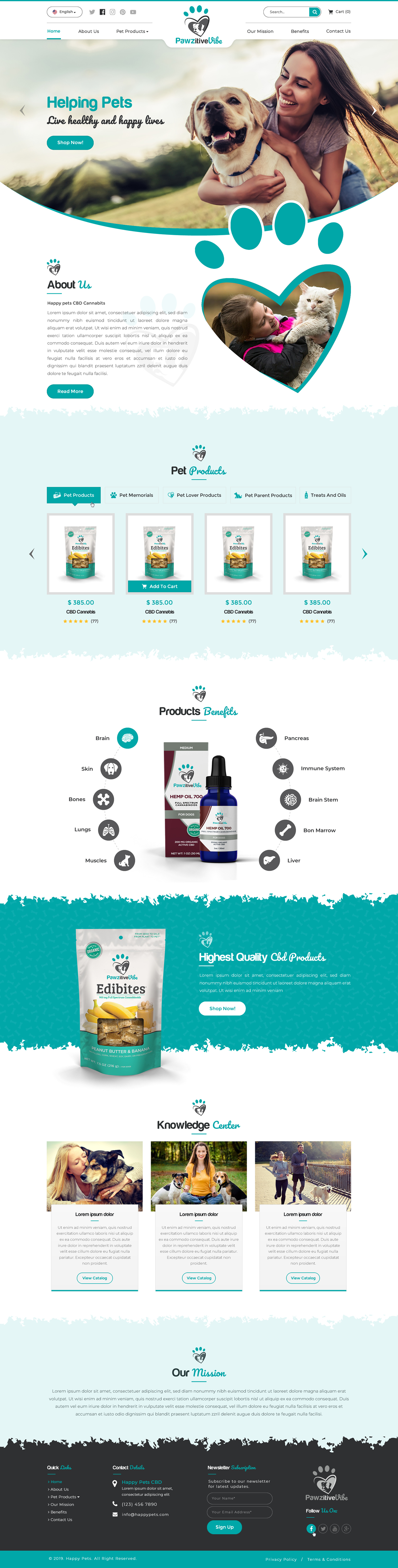 Web Design by Sbss for Pawzitive Vibe - ellro dist | Design #21993074