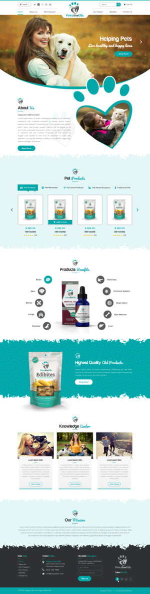 Web Design by Sbss for Pawzitive Vibe - ellro dist | Design: #21993075