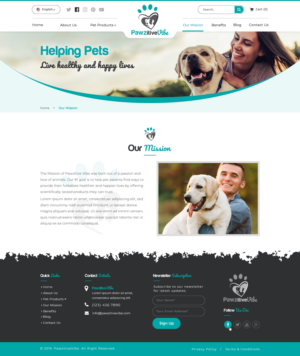 Web Design by Sbss for Pawzitive Vibe - ellro dist | Design: #22312659