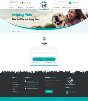 Web Design by Sbss for Pawzitive Vibe - ellro dist | Design: #22312660