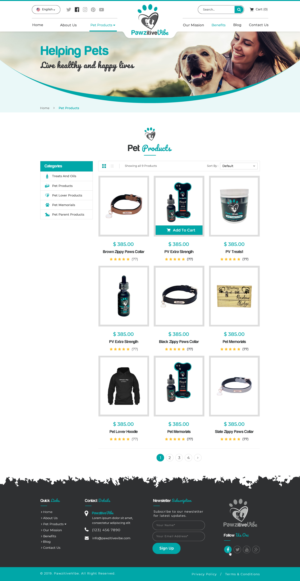 Web Design by Sbss for Pawzitive Vibe - ellro dist | Design: #22312667