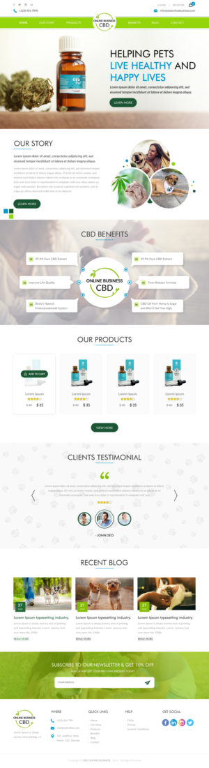Web Design by rightway for Pawzitive Vibe - ellro dist | Design: #21877109