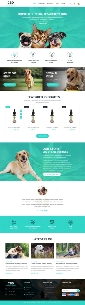 Web Design by rightway for Pawzitive Vibe - ellro dist | Design: #21959173