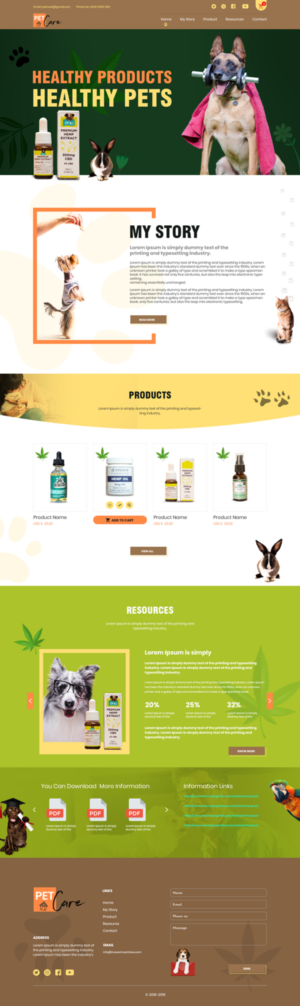 Web Design by AbhishekRoyBunty for Pawzitive Vibe - ellro dist | Design: #21905959