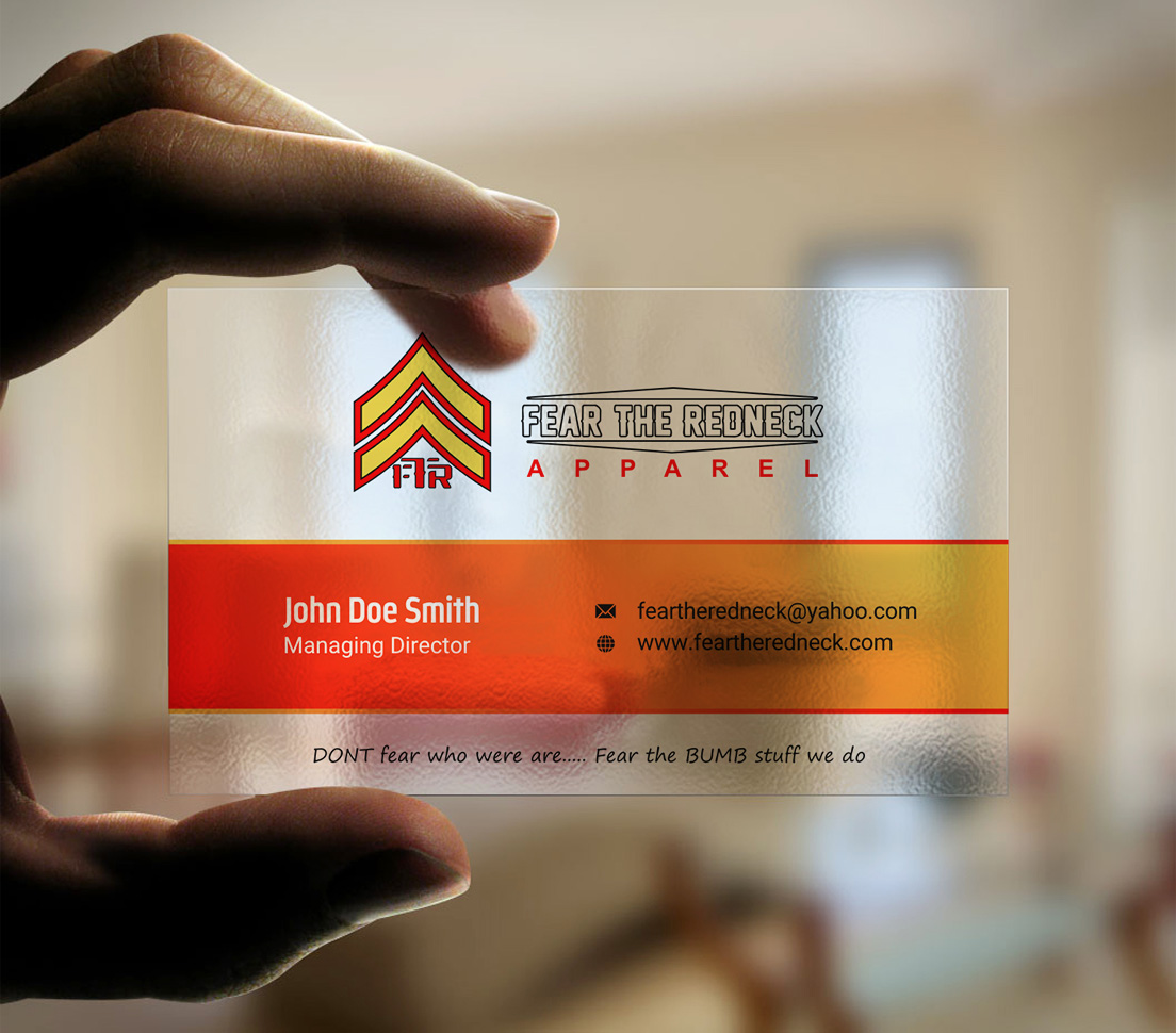 Business Card Design by INDIAN_Ashok for Fear the Redneck LLC | Design #21874532
