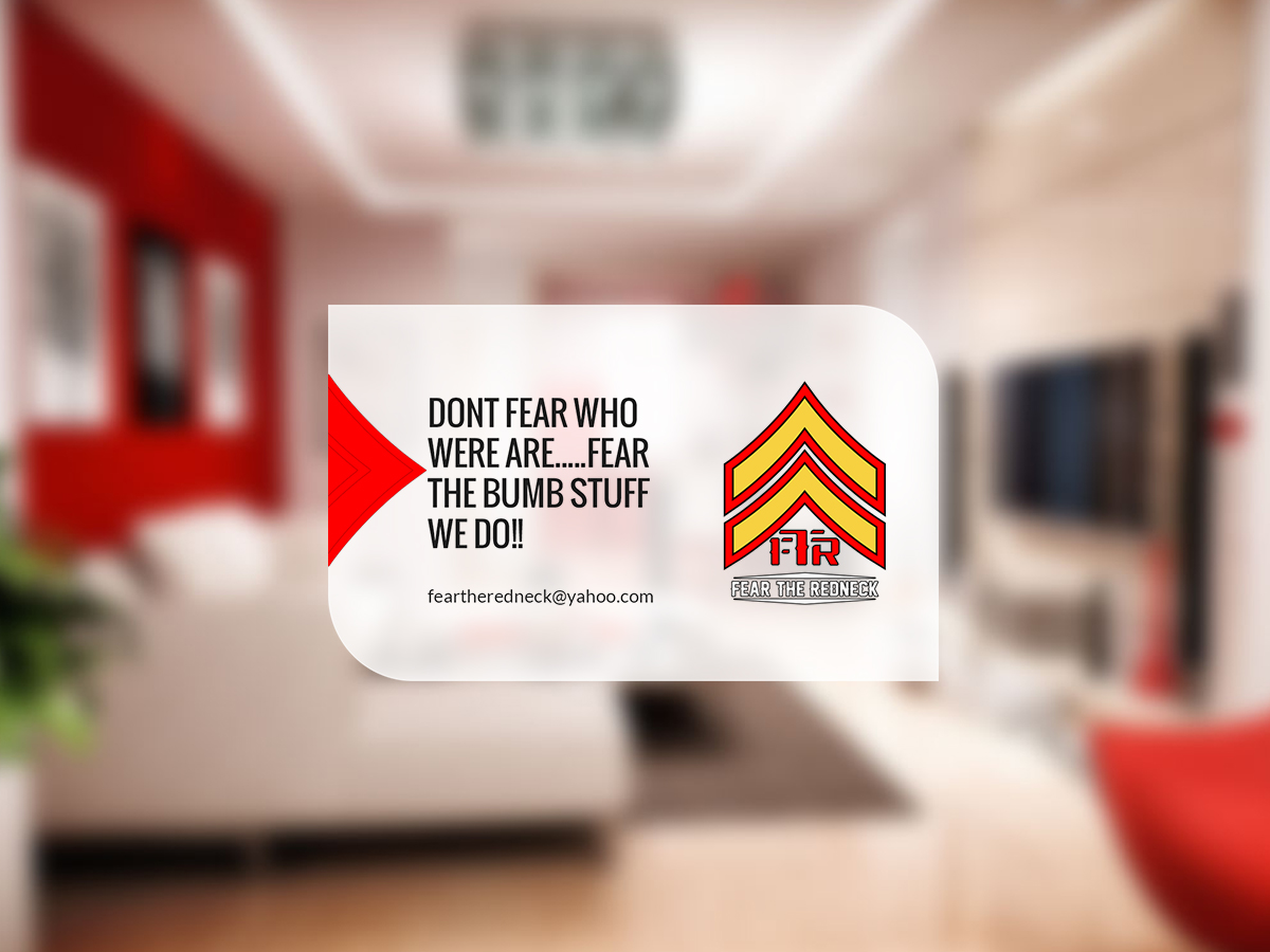 Visitenkarten-Design von Creations Box 2015 für Fear the Redneck LLC | Design #21877274