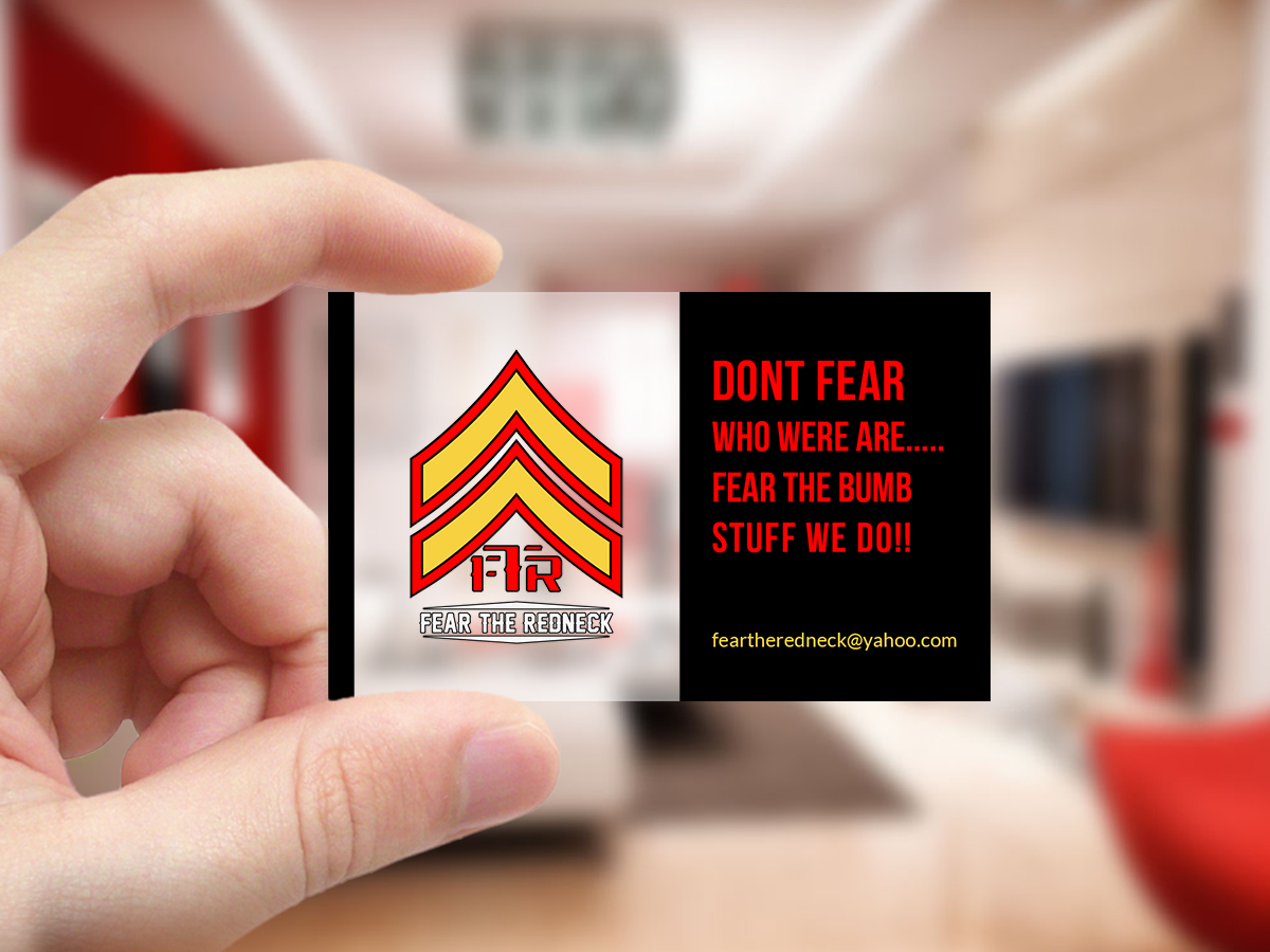 Business Card Design by Creations Box 2015 for Fear the Redneck LLC | Design #21877276
