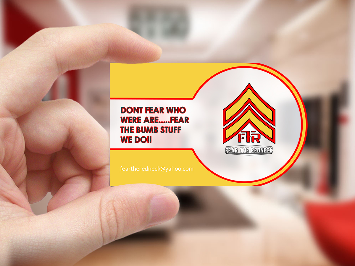 Business Card Design by Creations Box 2015 for Fear the Redneck LLC | Design #21877283