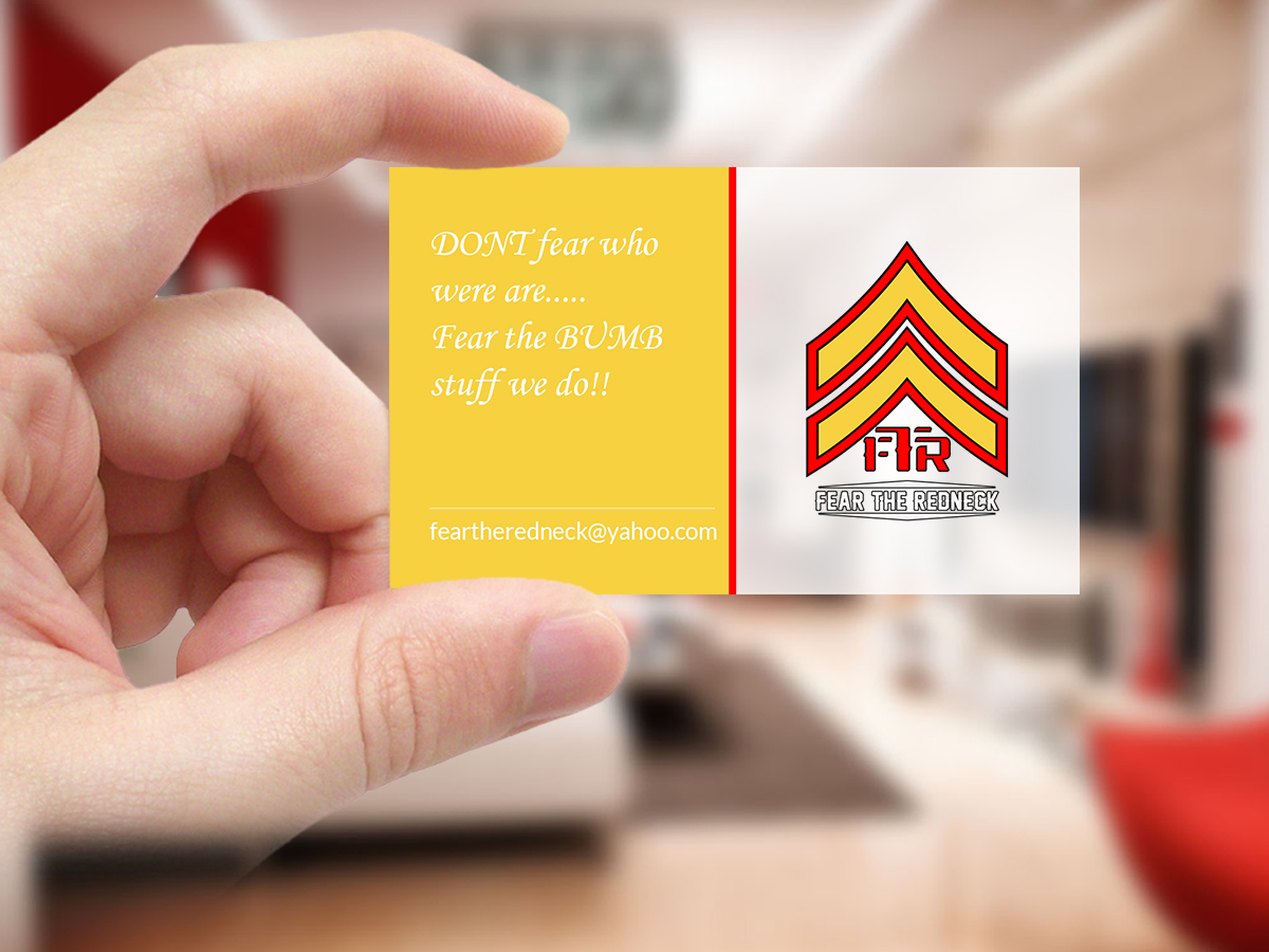 Visitenkarten-Design von Creations Box 2015 für Fear the Redneck LLC | Design #21877288
