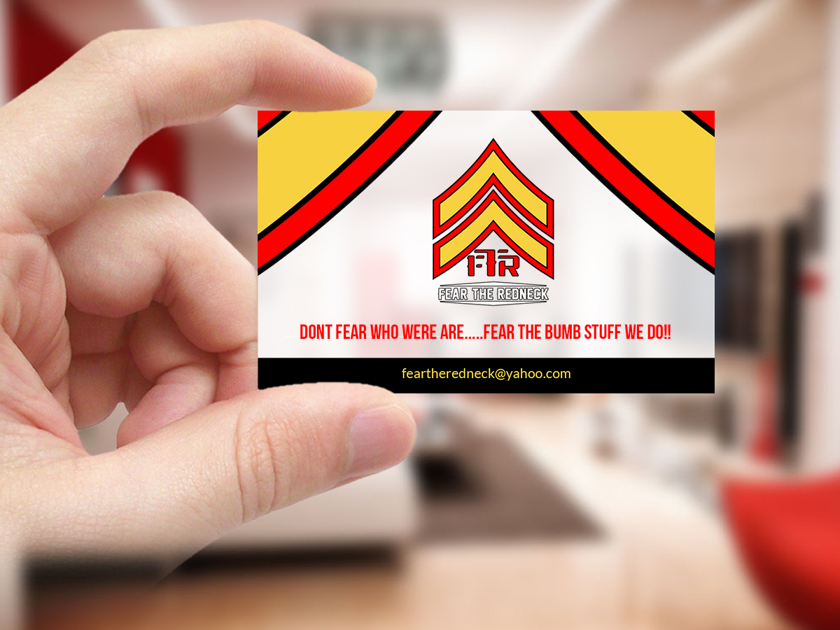 Business Card Design by Creations Box 2015 for Fear the Redneck LLC | Design #21877290
