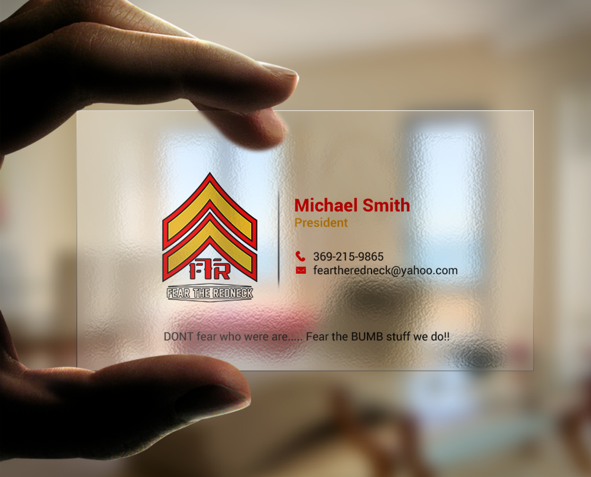 Business Card Design by chandrayaan.creative for Fear the Redneck LLC | Design #21873711