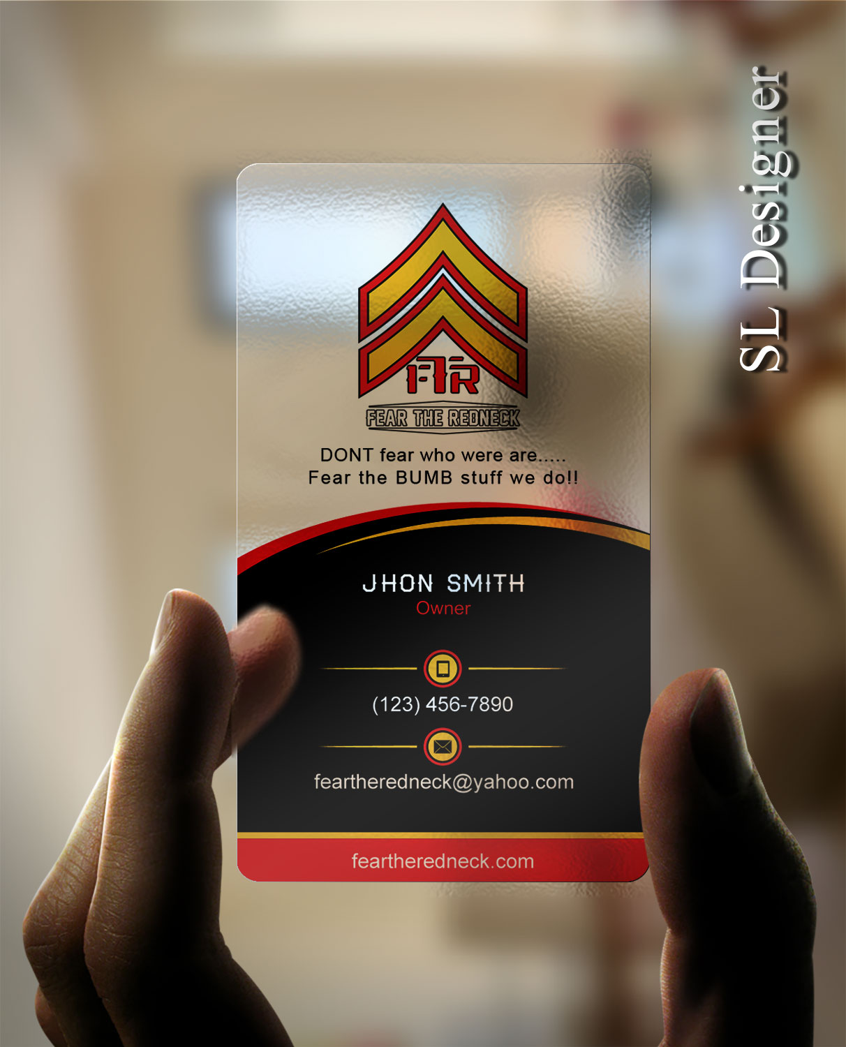 Diseño de Tarjeta de Presentación por SL Designer para Fear the Redneck LLC | Diseño #21874944