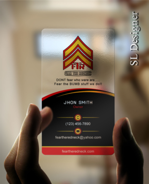 Design de Carte de Visite par SL Designer pour Fear the Redneck LLC | Design : #21874944